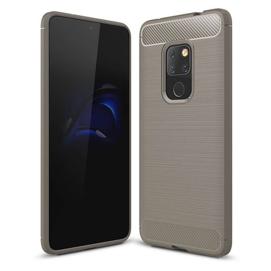funda gel tpu cepillada Gris Huawei Mate 20