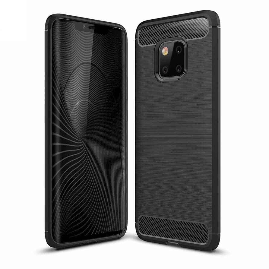 funda gel tpu cepillada Negra Huawei Mate 20 Pro