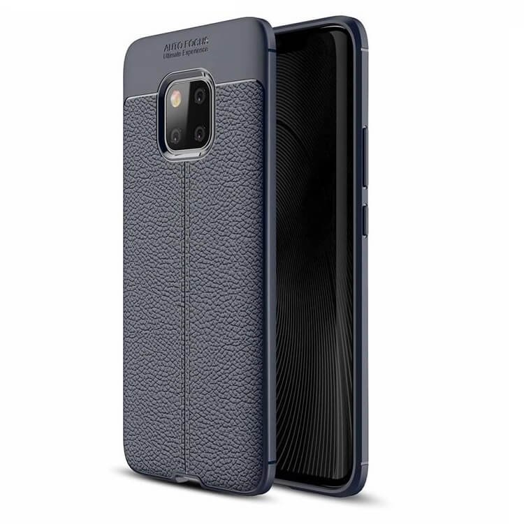 Funda Huawei Mate 20 Pro Tpu Cuero 3D Azul