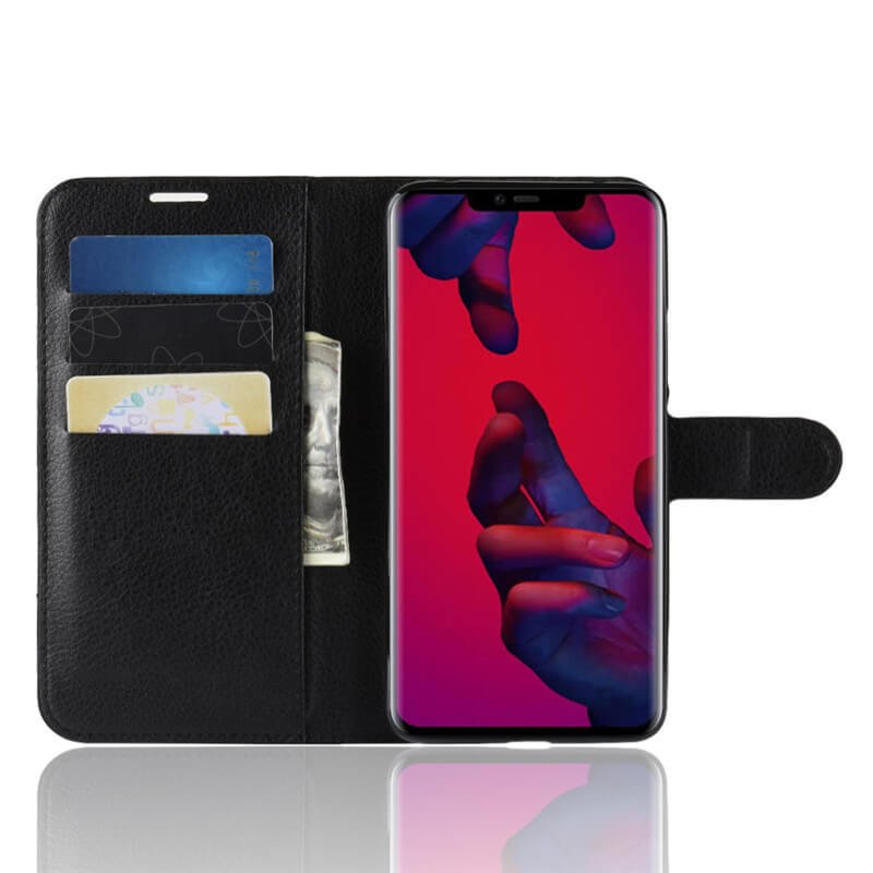 Funda cuero Flip Huawei Mate 20 Pro Negra