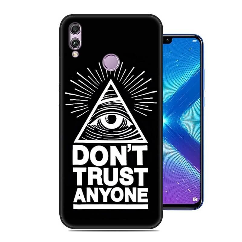 Funda Honor 8X Gel Dibujo Confianza Indestructible de alta calidad.