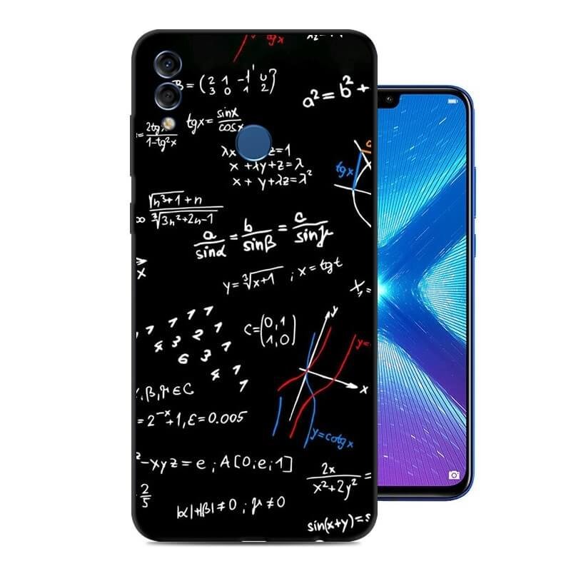 Funda Honor 8X Gel Dibujo Formulas Indestructible de alta calidad.