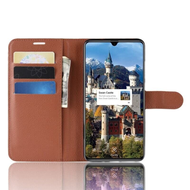Funda cuero Flip Huawei Mate 20 Marron