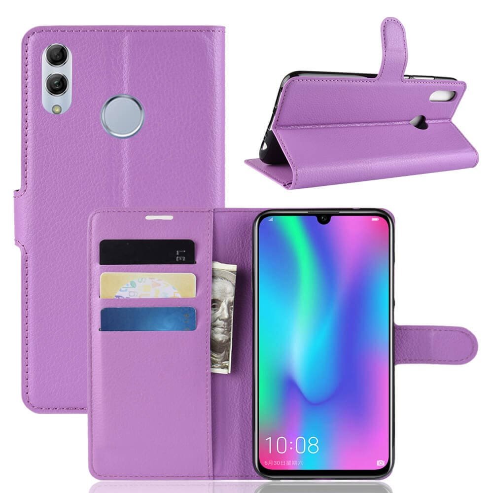 Funda Libro Honor 10 Lite Soporte Violeta.
