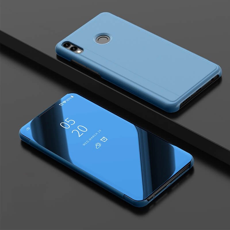 Funda Honor 10 Lite Libro Smart Translucida Azul