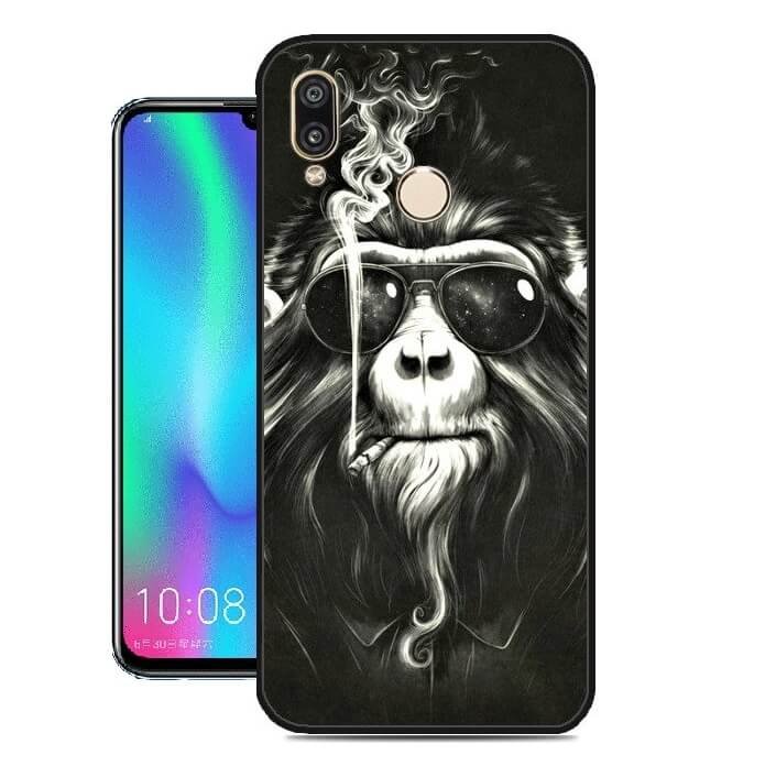 Funda Honor 10 Lite Gel Dibujo Mono Indestructible de alta calidad.