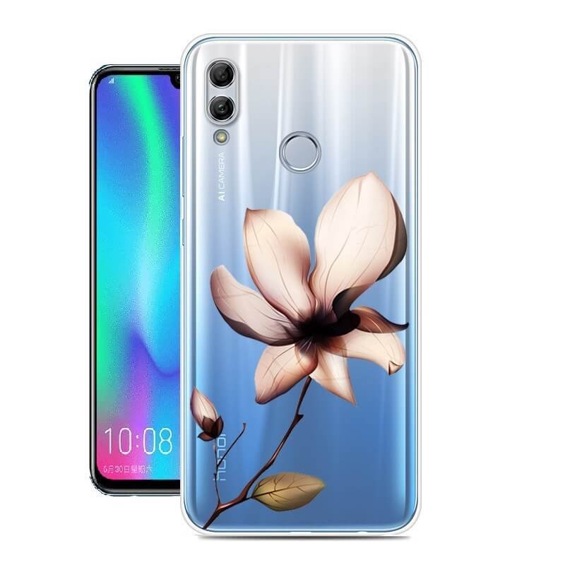 Funda Honor 10 Lite Gel Dibujo Flor Indestructible de alta calidad.