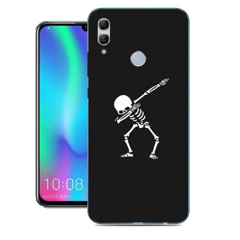 Funda Honor 10 Lite Gel Dibujo Esqueleto Indestructible de alta calidad.