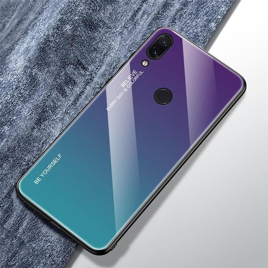 Funda Xiaomi Redmi Note 7 Tpu Trasera Cristal laguna