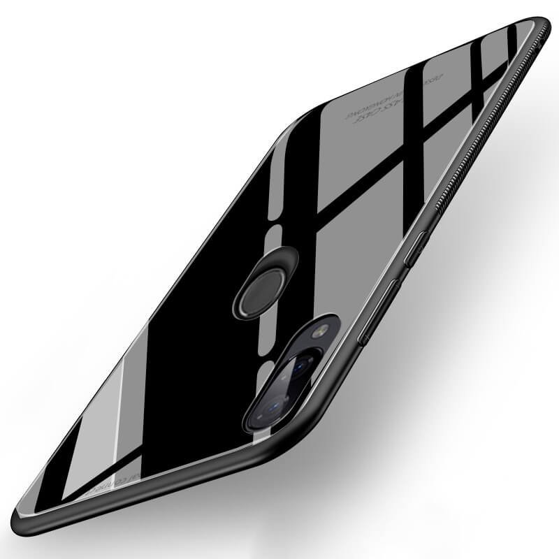 Funda Xiaomi Redmi Note 7 Tpu Trasera Cristal Negra