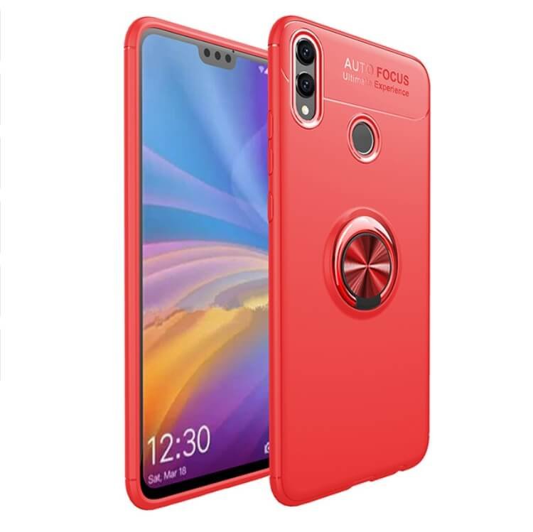 Funda Xiaomi Redmi Note 7 Anillo Soporte rojo