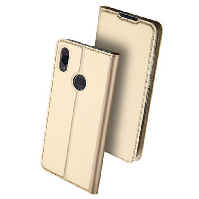 Funda Libro Smart Translucida Xiaomi Redmi Note 7 Dux dorada