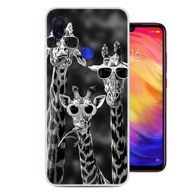 Funda Xiaomi Redmi Note 7 Dibujo Jirafas