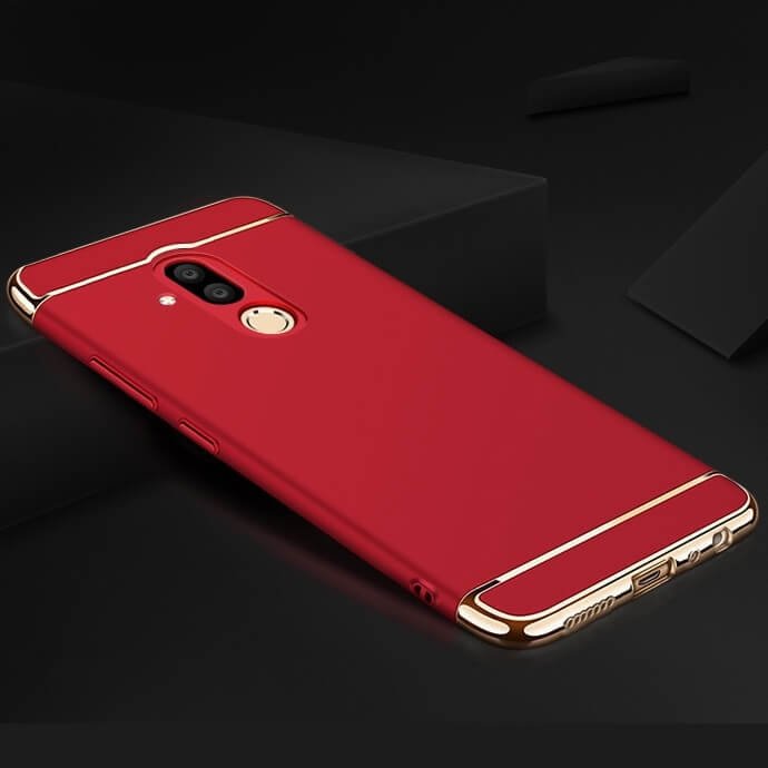 Carcasa Huawei Mate 20 Lite Roja Cromada