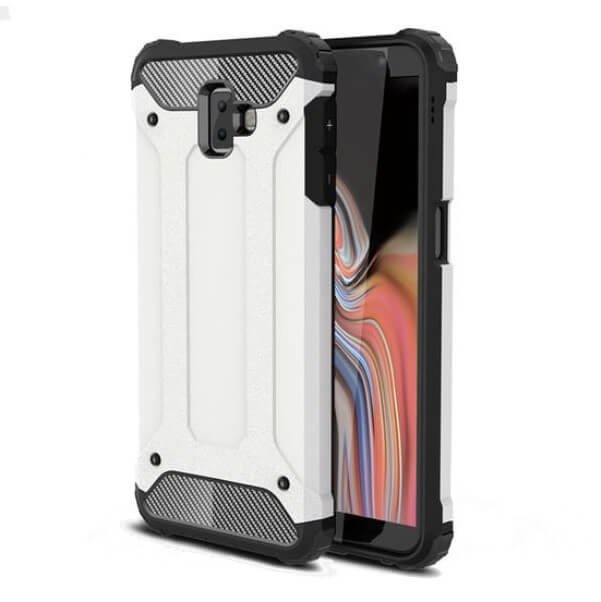 Funda Samsung Galaxy J6 Plus Shock Resistante Blanca