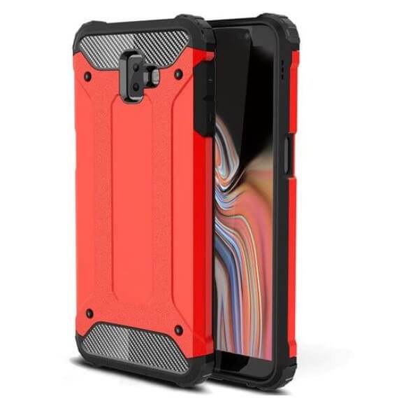 Funda Samsung Galaxy J6 Plus Shock Resistante Roja