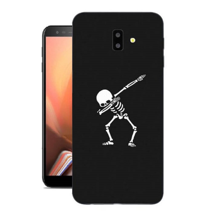 Funda Samsung Galaxy J6 Plus Dibujo Esqueleto