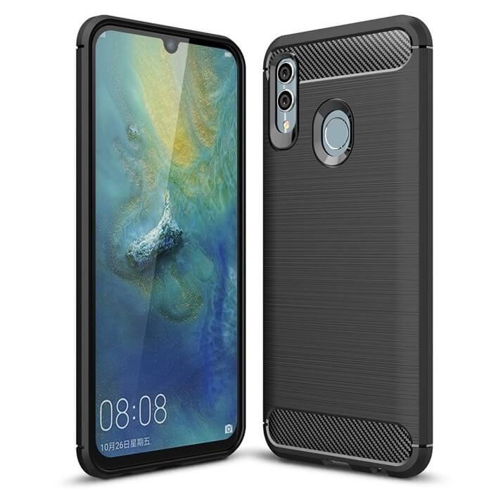 funda gel tpu cepillada negra Huawei P Smart 2019