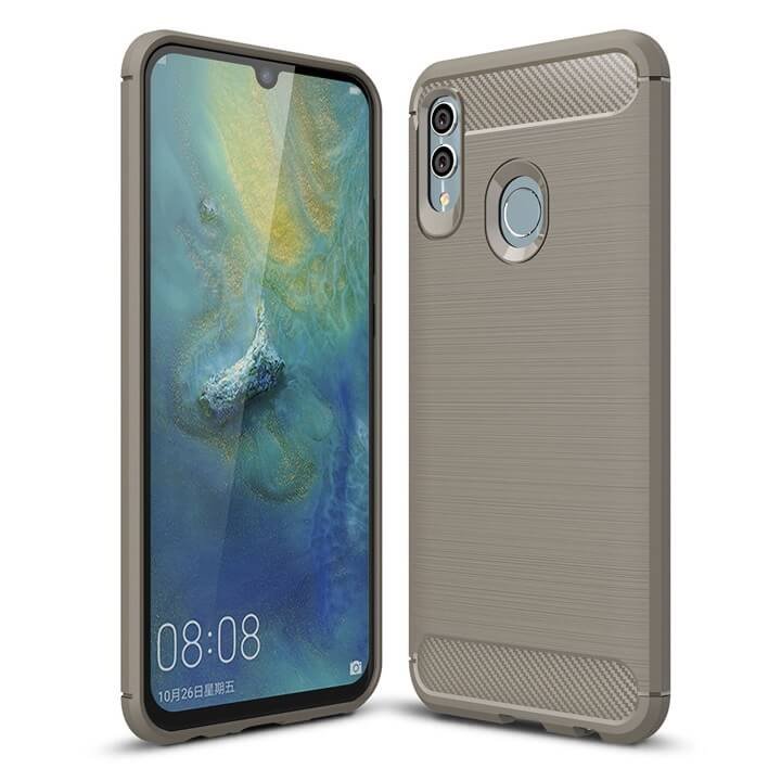 funda gel tpu cepillada Gris Huawei P Smart 2019