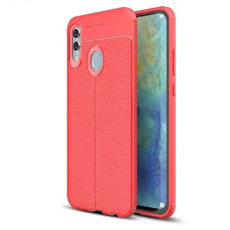 Funda Huawei P Smart 2019 Tpu Cuero 3D Roja