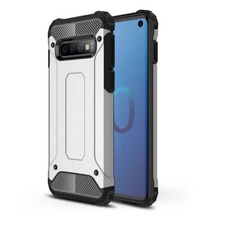 Funda Samsung Galaxy S10 Shock Resistante Plata
