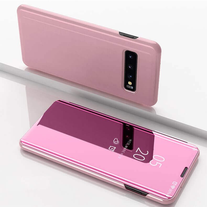 Funda Libro Smart Translucida Samsung Galaxy S10 Rosa