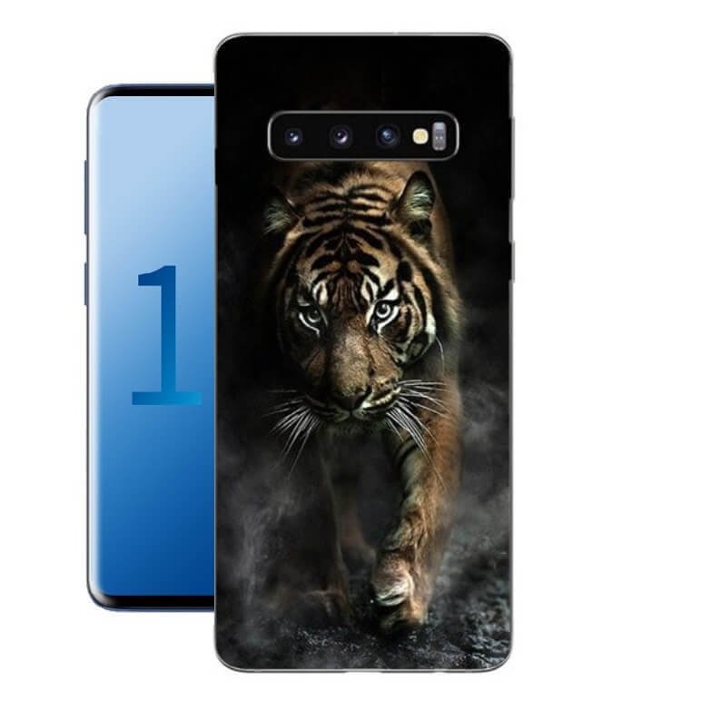 Funda Samsung Galaxy S10 Gel Dibujo Tigre