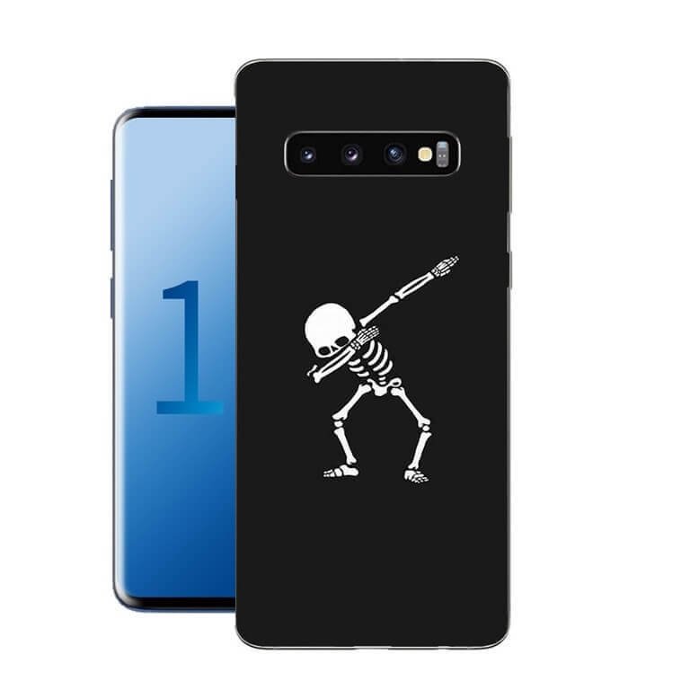 Funda Samsung Galaxy S10 Gel Dibujo Esqueleto
