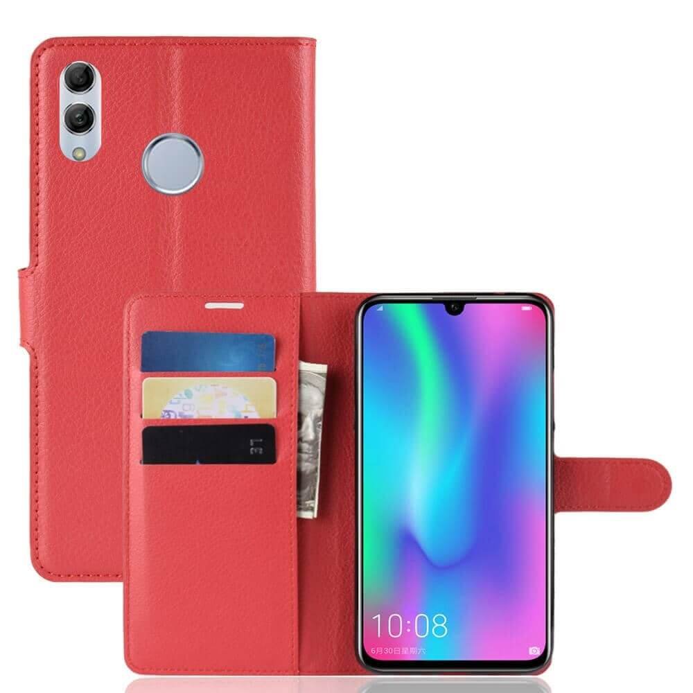 Funda cuero Flip Huawei P Smart 2019 Roja.