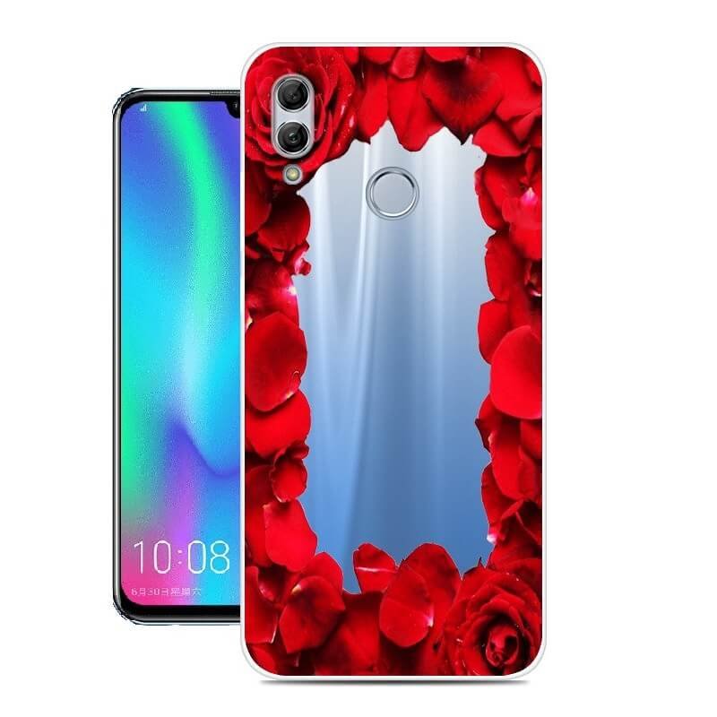 Funda Huawei P Smart 2019 Gel Dibujo Rosasde alta calidad.
