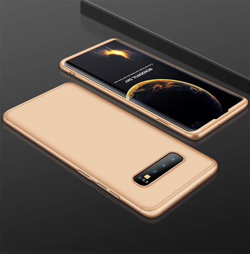 Funda 360 Samsung Galaxy S10 Plus Dorada