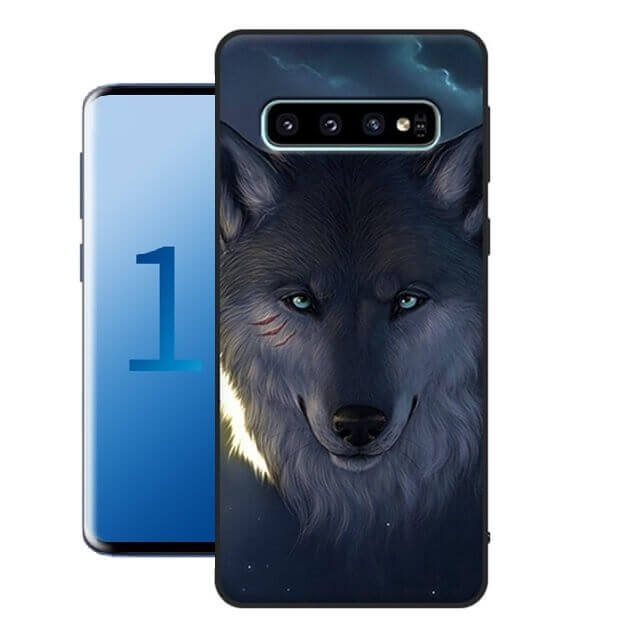 Funda Samsung Galaxy S10 Plus Gel Dibujo Lobo