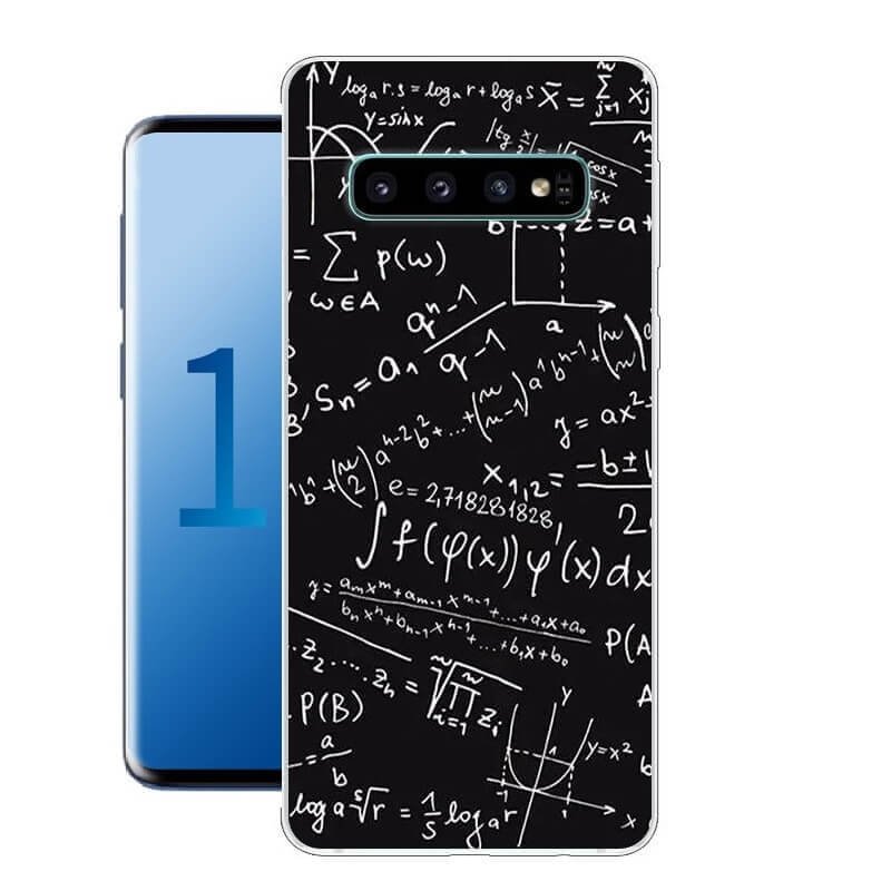 Funda Samsung Galaxy S10 Plus Gel Dibujo Formulas