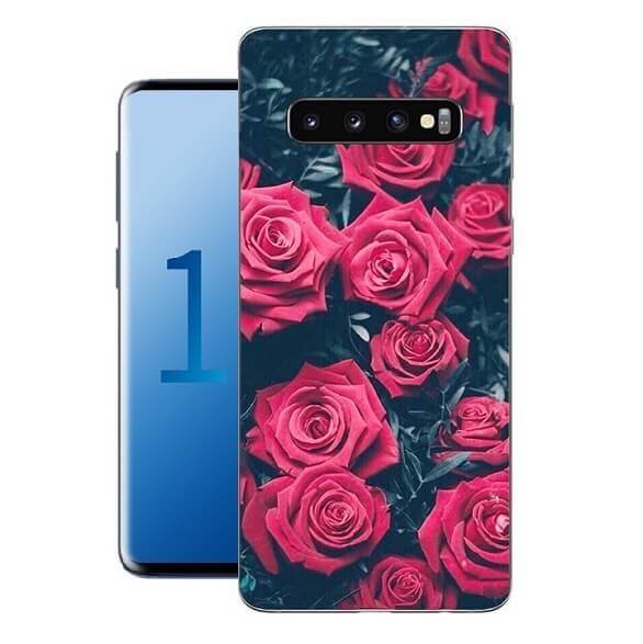 Funda Samsung Galaxy S10 Plus Gel Dibujo Rosas