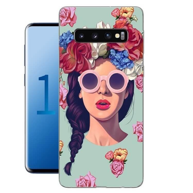Funda Samsung Galaxy S10 Plus Gel Dibujo Chica Hipster