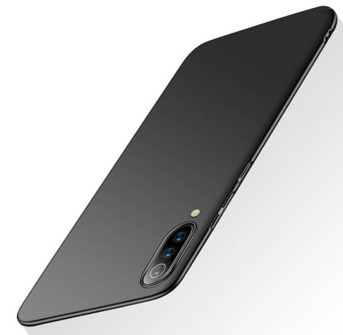 Funda Gel Xiaomi MI 9 SE Flexible y lavable Mate Negra