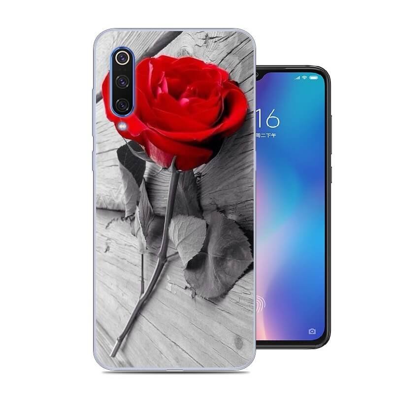 Funda Xiaomi MI 9 SE Gel Dibujo Rosa