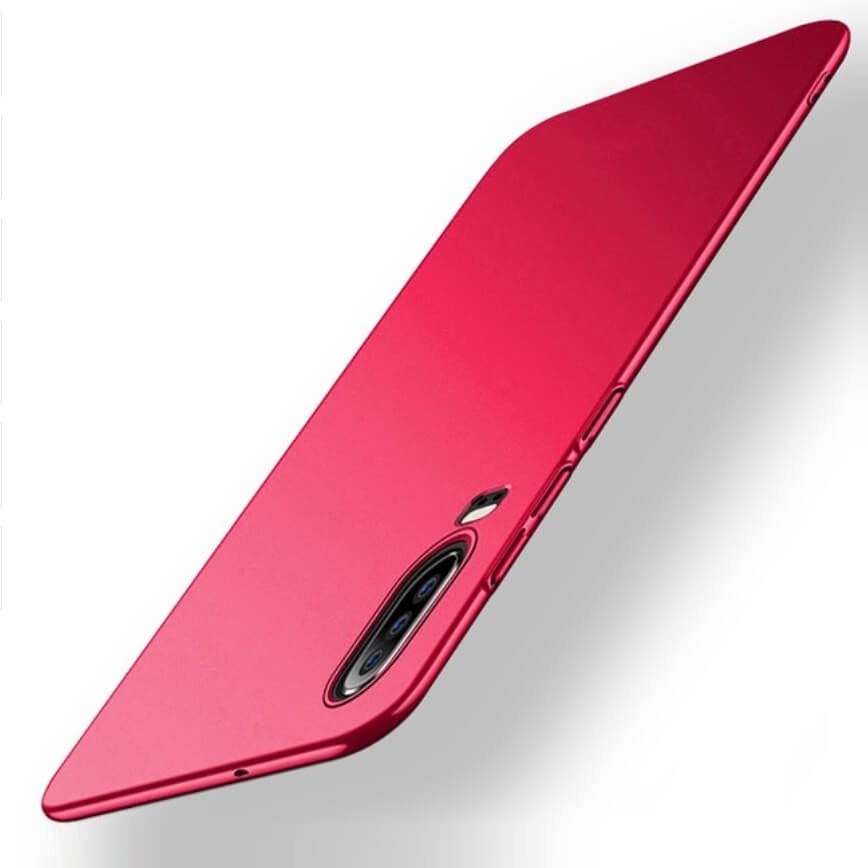 Funda Gel Huawei P30 Flexible y lavable Mate Roja