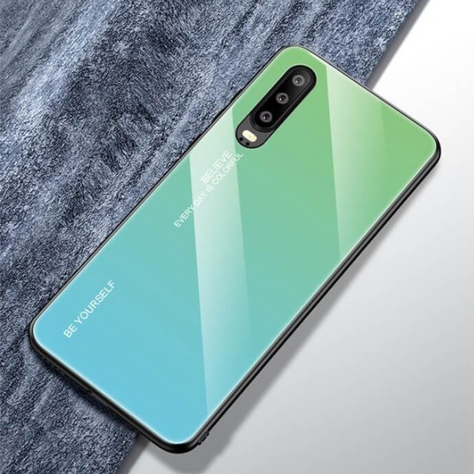 Funda Huawei P30 Tpu Trasera Cristal laguna