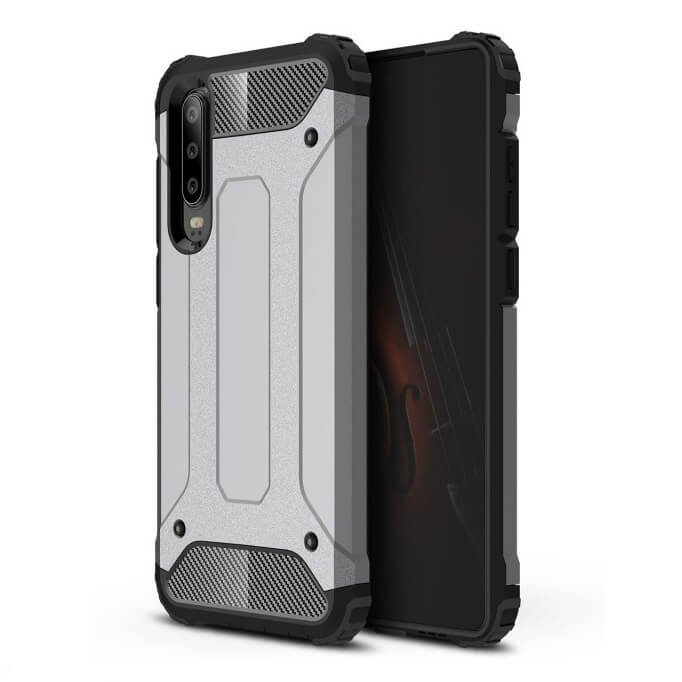 Funda Huawei P30 Shock Resistante Plata