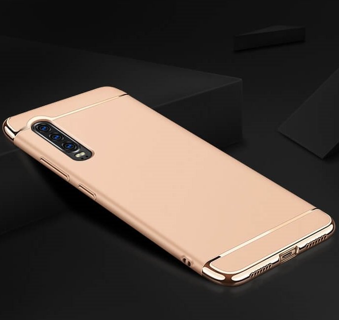 Funda Huawei P30 Cromadas Dorada.