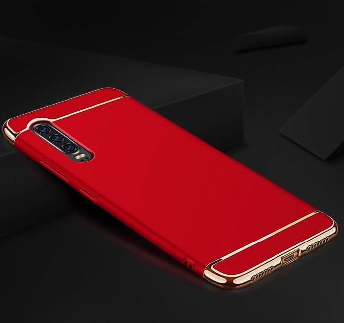 Funda Huawei P30 Cromadas Roja.