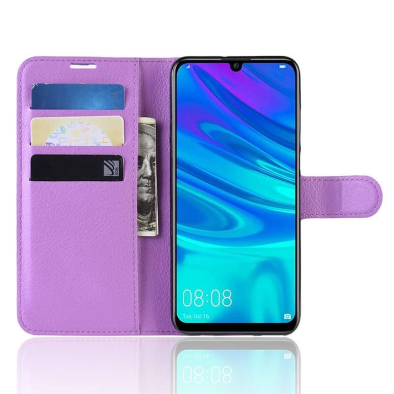 Funda Libro Huawei P30 Soporte Lila.