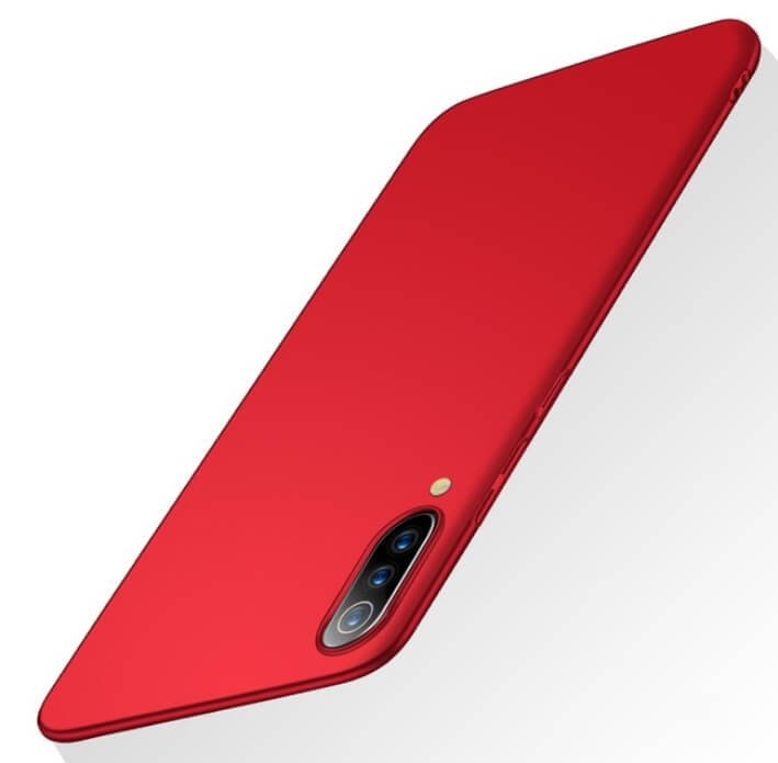 Funda Gel Xiaomi MI 9 Flexible y lavable Mate Roja