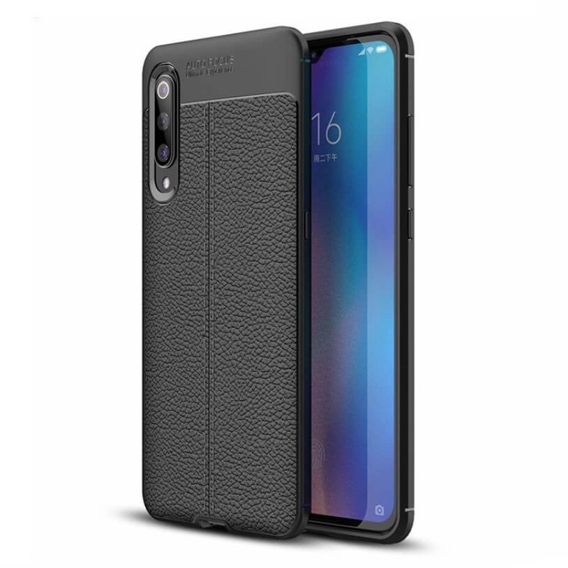 Funda Xiaomi MI 9 Tpu Cuero 3D Negra