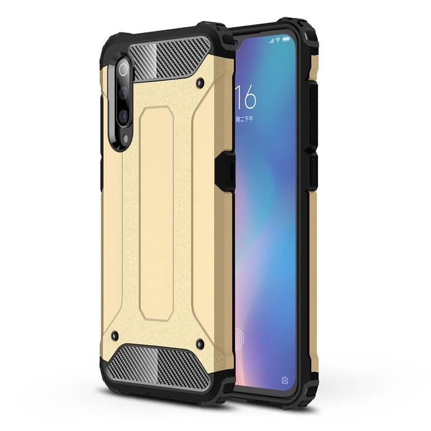 Funda Xiaomi MI 9 Shock Resistente Dorada