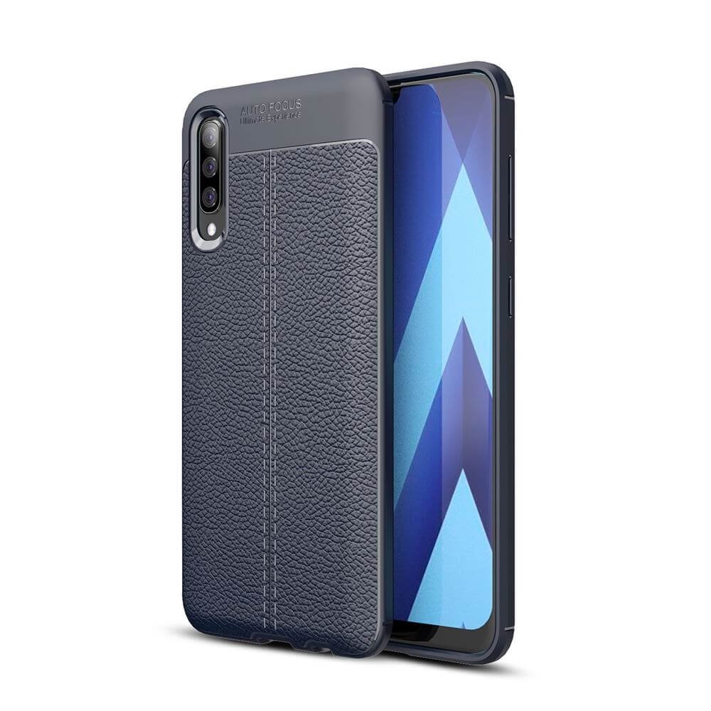 Funda Samsung Galaxy A50 Tpu Cuero 3D Azul