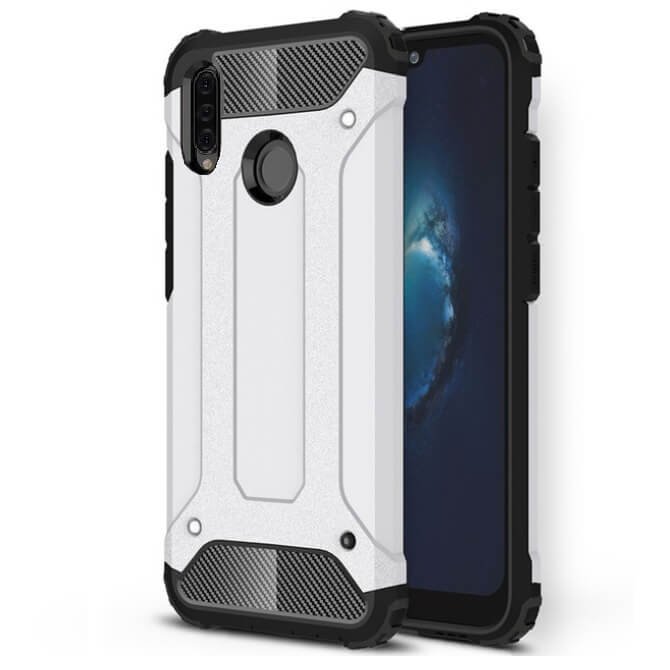 Funda Huawei P30 Lite Shock Resistante Blanca