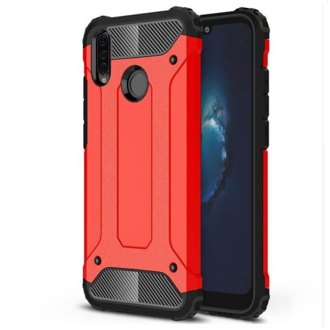 Funda Huawei P30 Lite Shock Resistante Roja