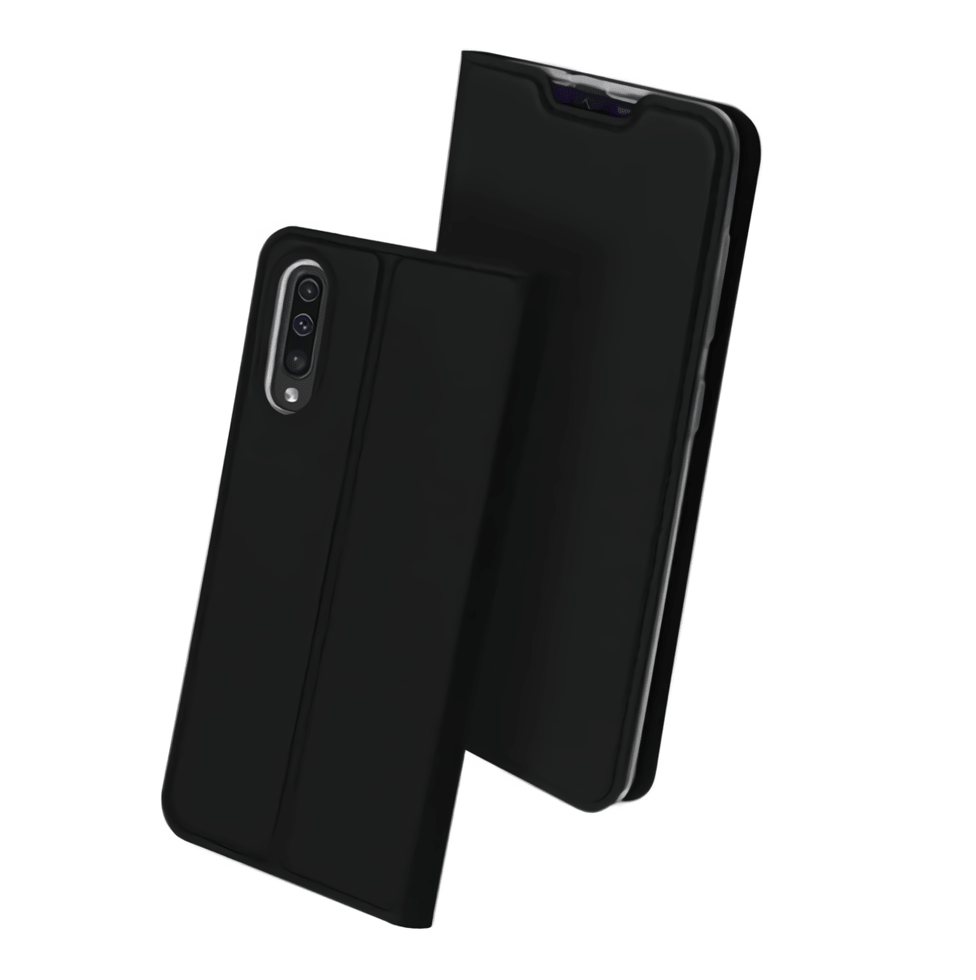 Funda Libro Smart Translucida Samsung Galaxy A50 Dux negra